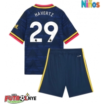 Camiseta Arsenal Kai Havertz #29 Visitante Equipación para niños 2026-27 manga corta (+ pantalones cortos)